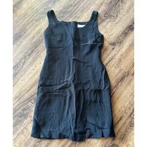 Hugo Buscati 100% Silk Black Dress Size 6